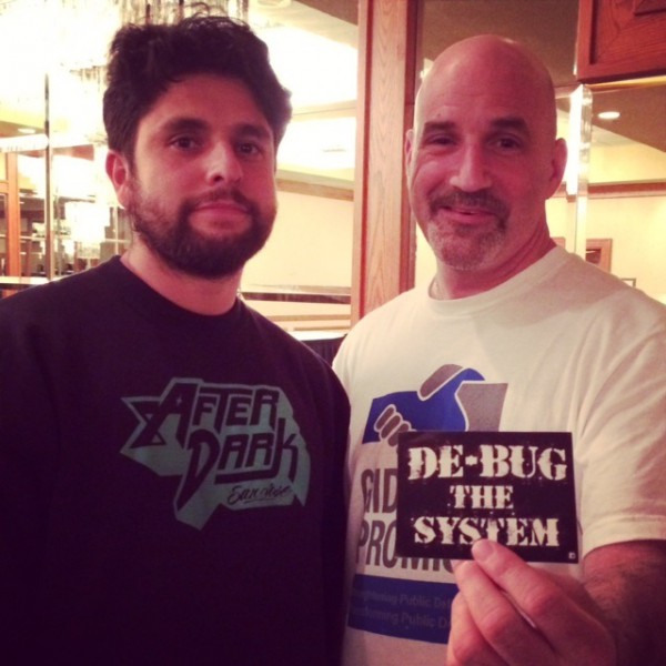 Fernando with head of Gideon's Promise, Jonathan Rapping "De-Bugging the System"