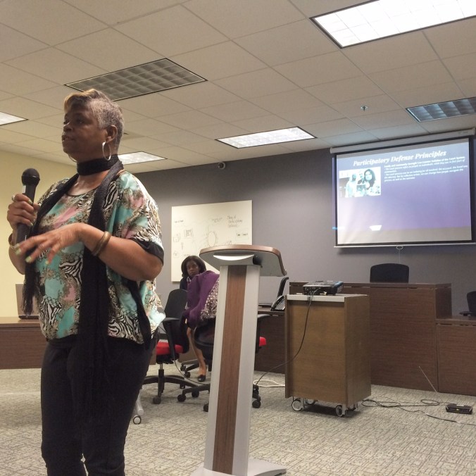 Gail gives the nuts and bolts of participatory defense meetings. She tells the story of how she first came to ACJP/De-Bug for her son's case, and now facilitates weekly meetings. 